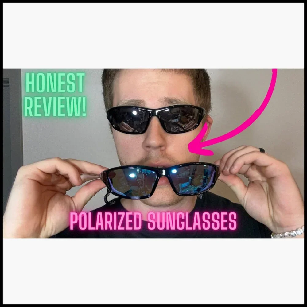 Polarized Sports Sunglasses UV400 Protection for Driving Golf Cycling